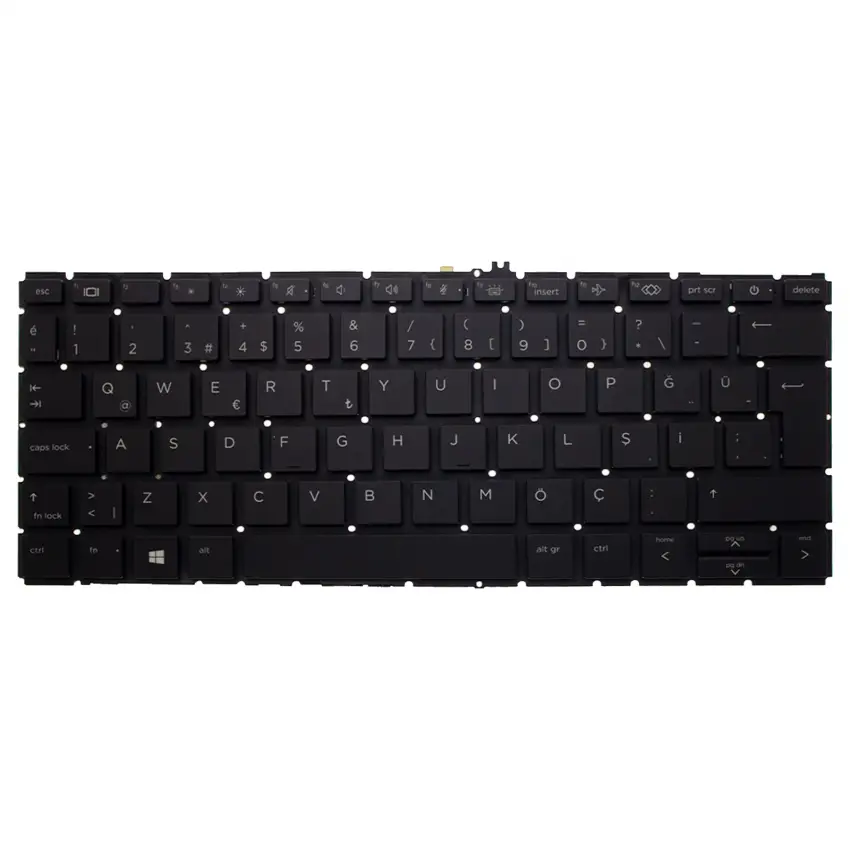 Hp EliteBook M08699-B31, M08699-001 Notebook Klavye Işıklı (Siyah TR)