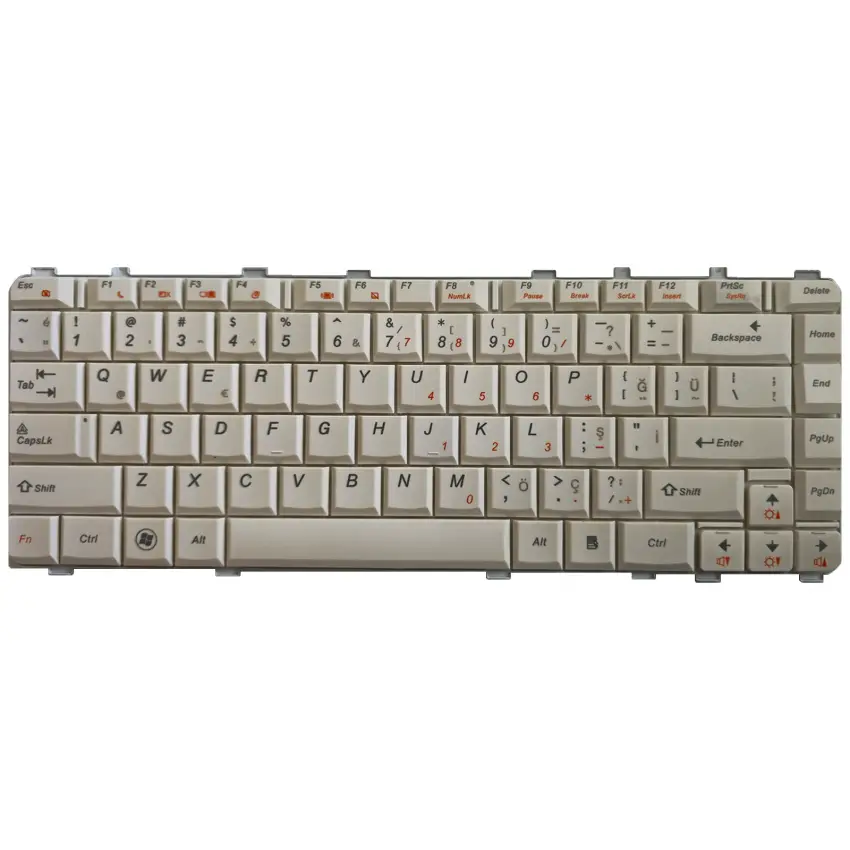 Lenovo IdeaPad Y460C, Y460N Notebook Klavye (Beyaz TR)