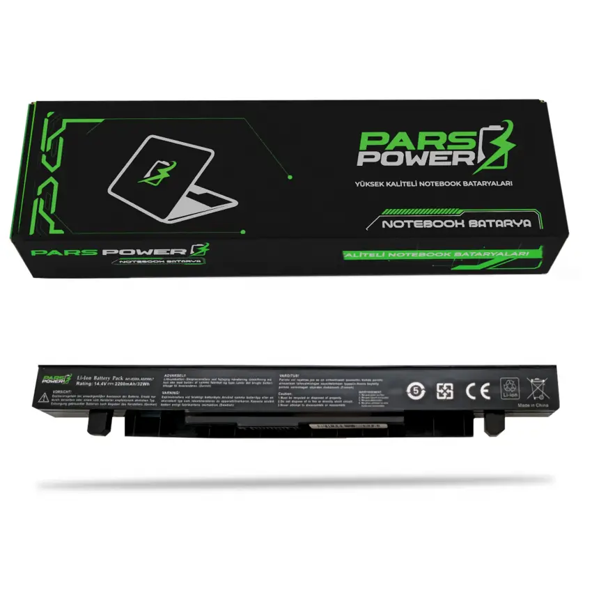 Asus R510VX-DM264TC, R510VX-DM343T Notebook Batarya - Pil (Pars Power)
