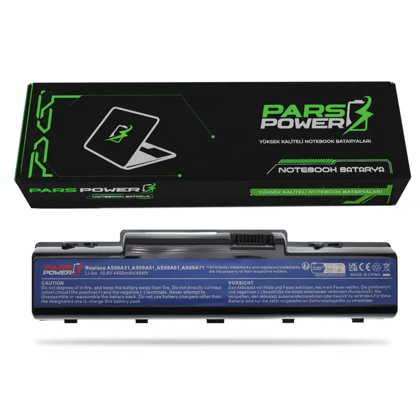 Acer Aspire 5734Z, 7315, 7715, 7715G Notebook Batarya - Pil (Pars Power)