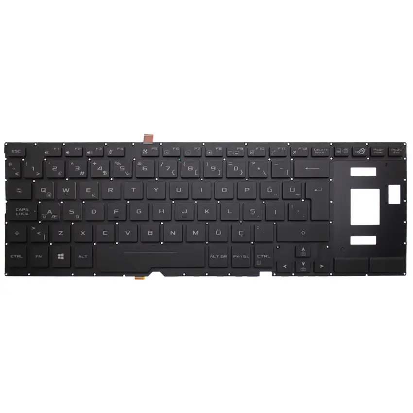 Asus Rog Zephyrus S GX701Gw, GX701Gwr Klavye Işıklı (Siyah TR)