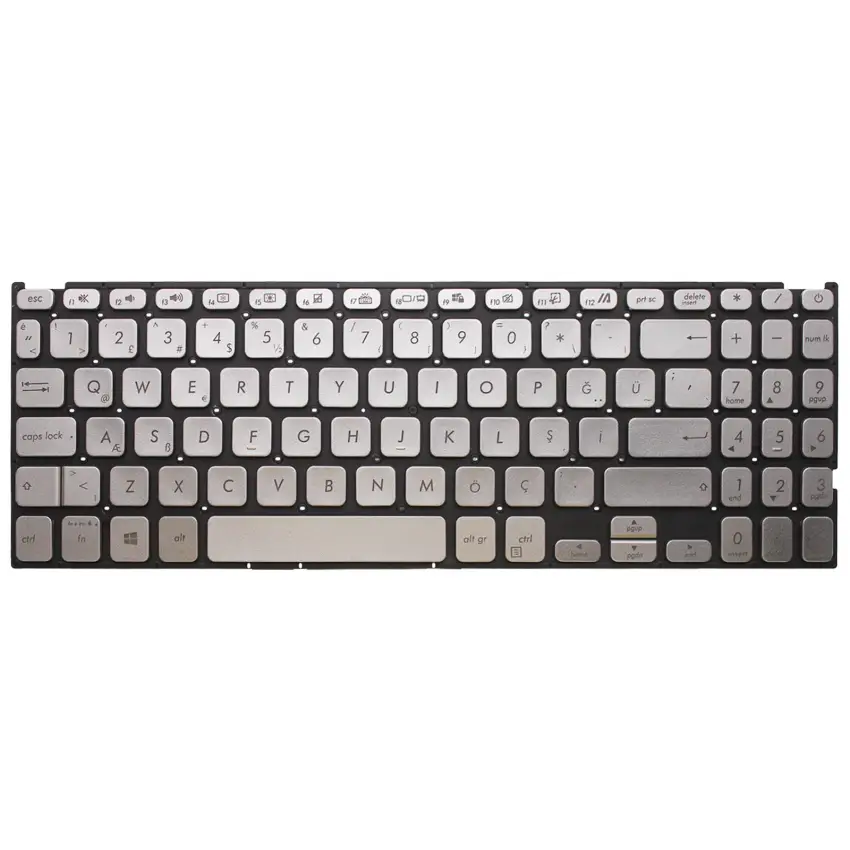 Asus X509Ua-Ej362T, X509Ua-Ej371T Klavye Işıklı (Gümüş TR)
