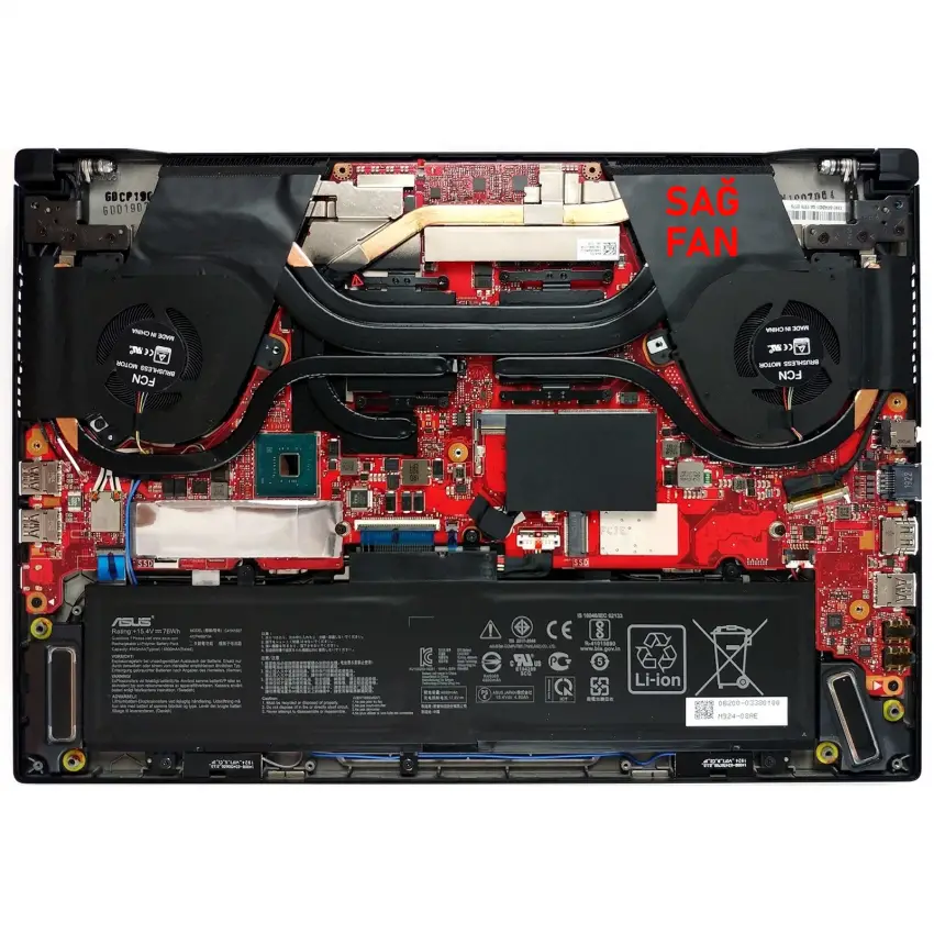 Asus ROG Zephyrus DFS200912210T EP CPU Fan - İşlemci Fanı