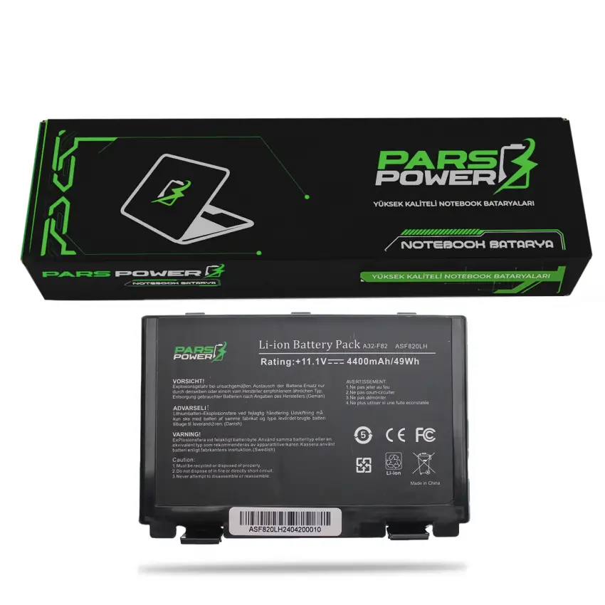 Asus X8AIP, X8BJT, X8BVT, X8DIJ Notebook Batarya - Pil (Pars Power)