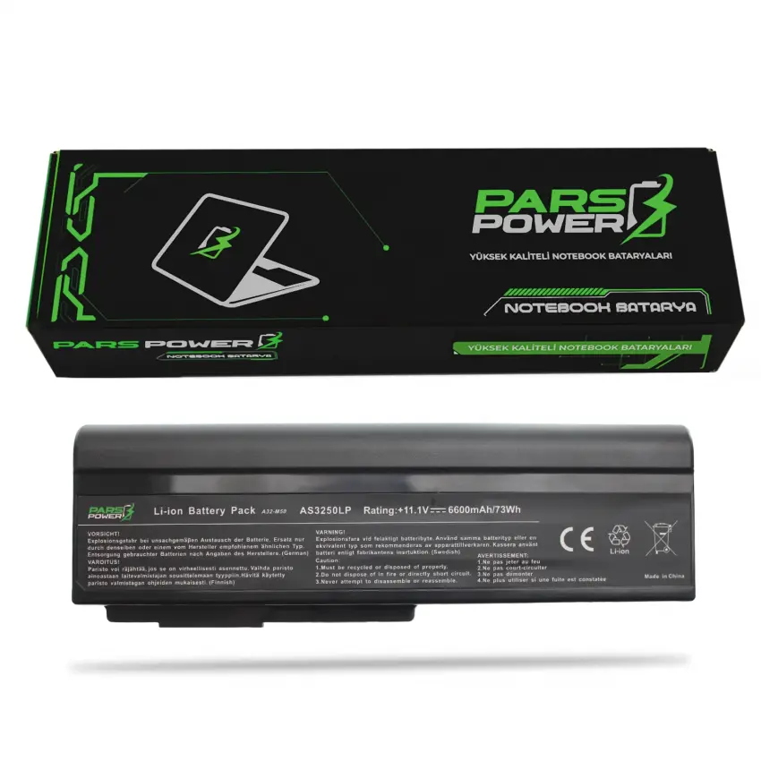 Asus B43SJ, G50Vm, G50Vt, G50XM Notebook Batarya - Pil (Pars Power)