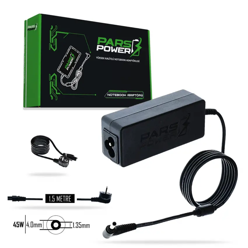 Asus UX32L, X510Q, S201E Adaptör Şarj Aleti-Cihazı (Pars Power)