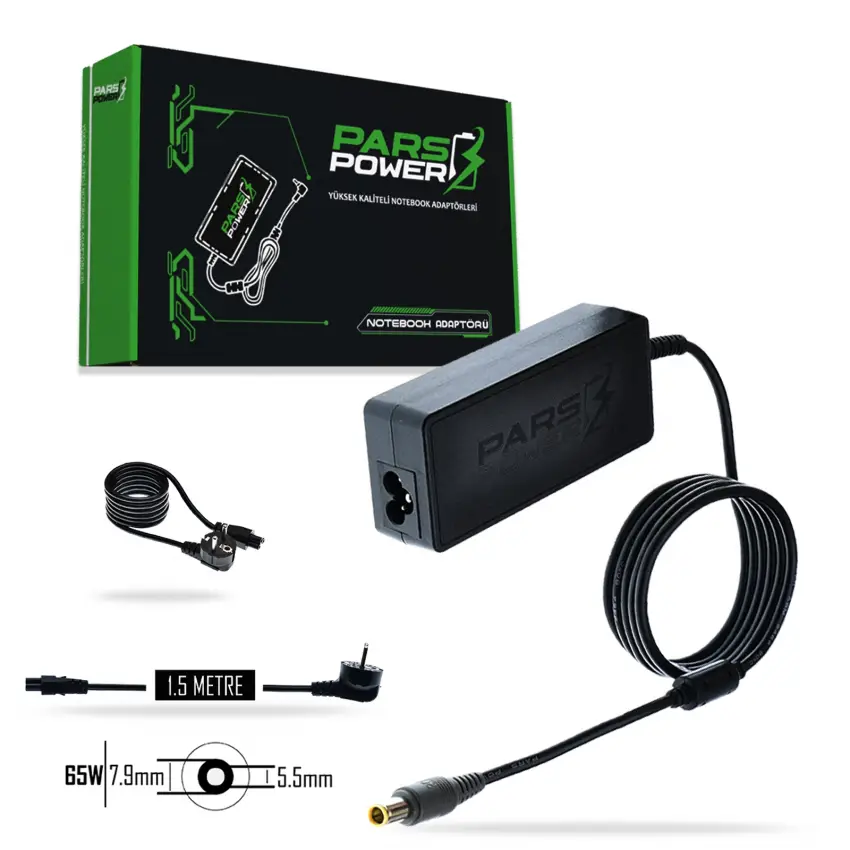 IBM ThinkPad 7.9x5.5 65W 20V 3.25A Adaptör Şarj Aleti-Cihazı (Pars Power)
