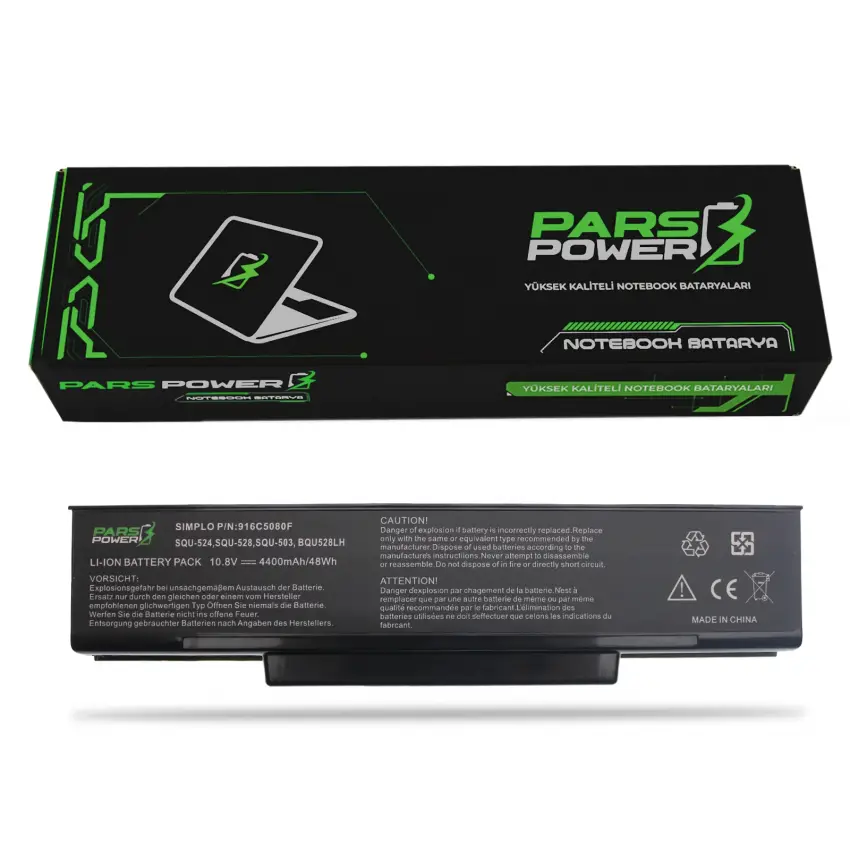 Arçelik ANB-576, ANB-578 N Notebook Batarya - Pil (Pars Power)