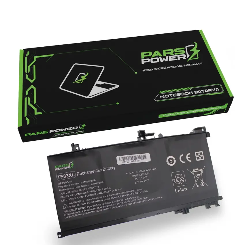 Hp TE03, TEO3, TE04, TEO4, 905277-555 Batarya - Pil (Pars Power)
