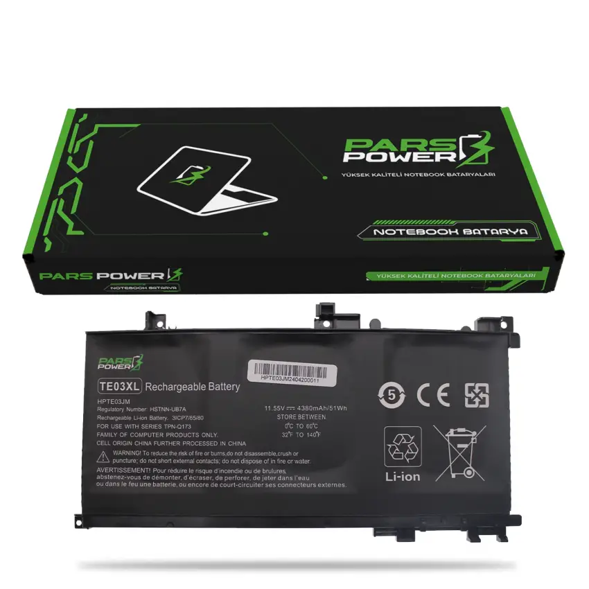 Hp TE03XL, TEO3XL, TE04XL, TEO4XL Batarya - Pil (Pars Power)