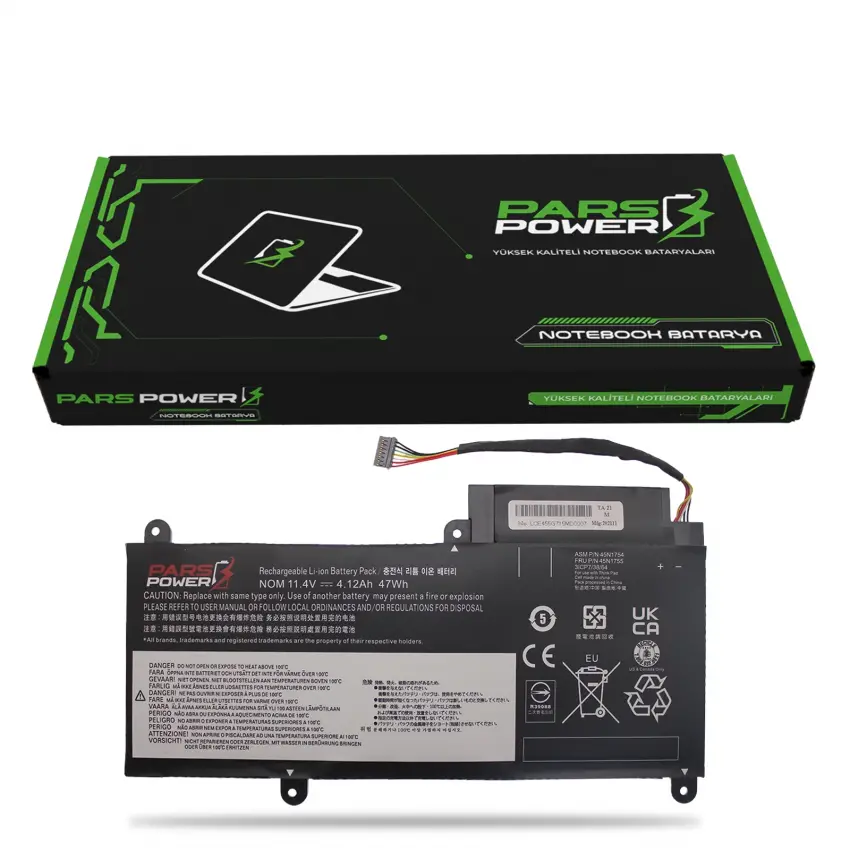 Lenovo ThinkPad 20ETS05C00, 20DEA00VCD Batarya - Pil (Pars Power)