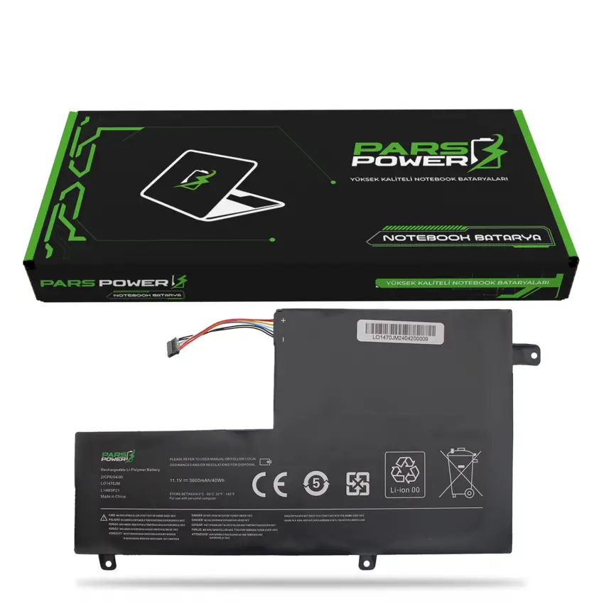 Lenovo L14L2P21, L15L2PB1, L15M2PB1 Batarya - Pil (Pars Power)