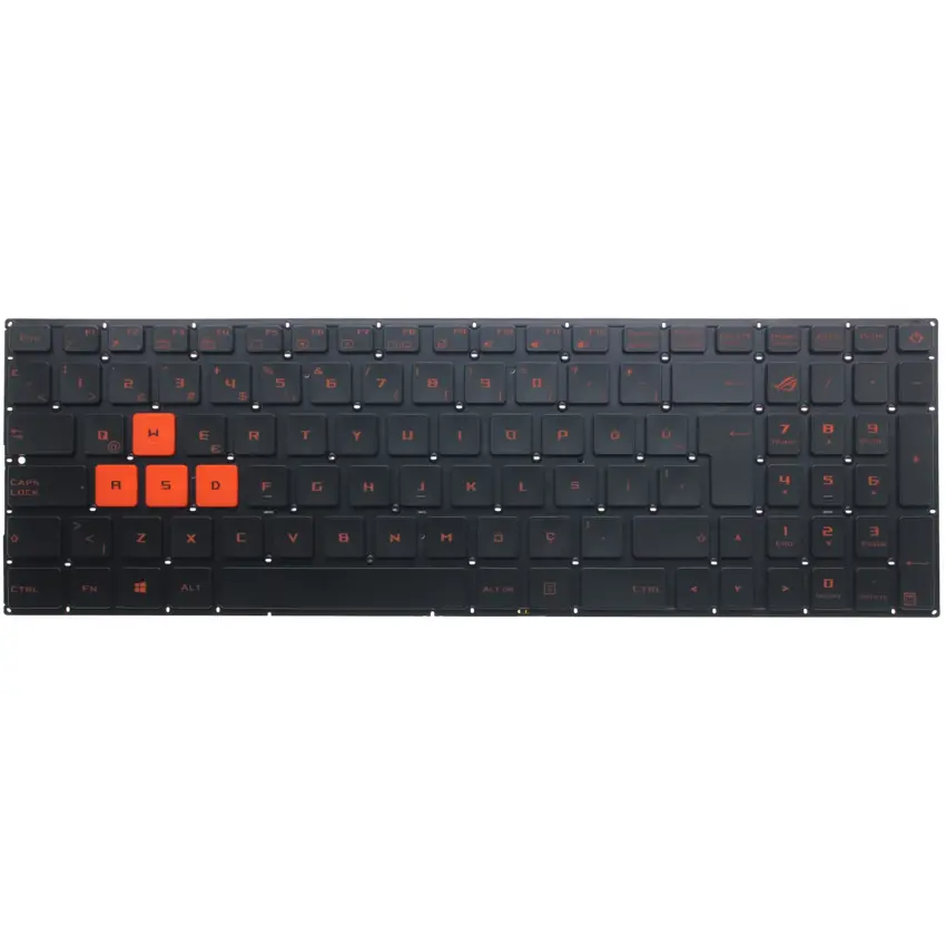 Asus GL502VY-DS71, GL702VM-GC144T Klavye Işıklı (Siyah TR)