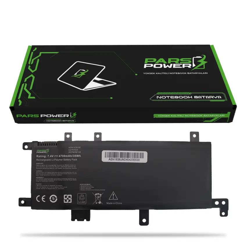 Asus VivoBook X542UQ-GQ, X542UQ-GQ146T Batarya - Pil (Pars Power)