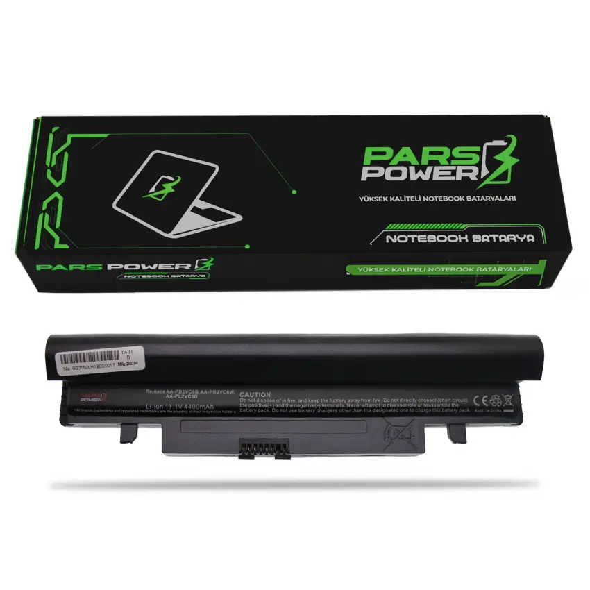 Samsung AA-PB2VC6W/B, AA-PB2VC6B/B Notebook Batarya - Pil (Pars Power)