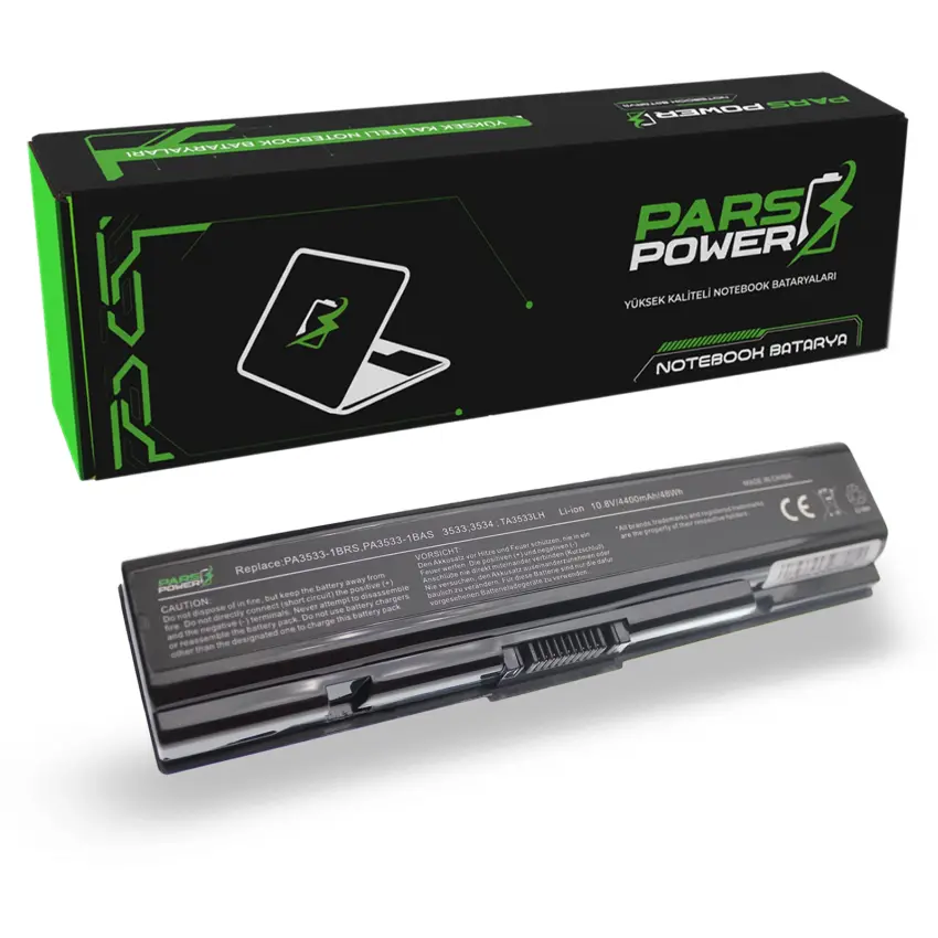 Toshiba PA3533U-1BAS, PA3533U-1BRS Notebook Batarya - Pil (Pars Power)