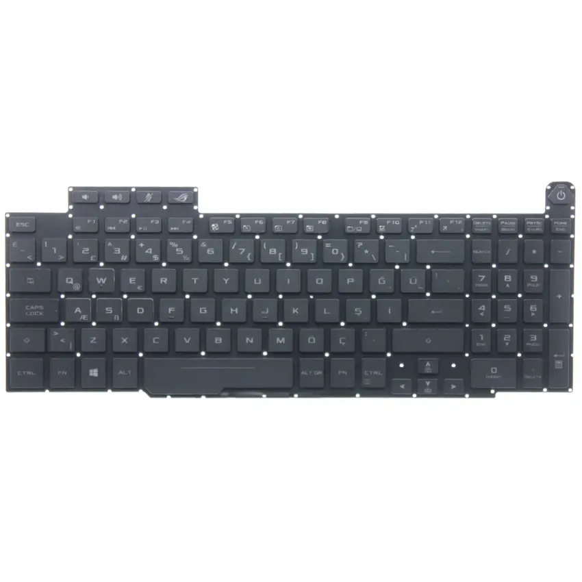 Asus ROG Zephyrus M GM501GM-WS74 Klavye Işıklı (Siyah TR)