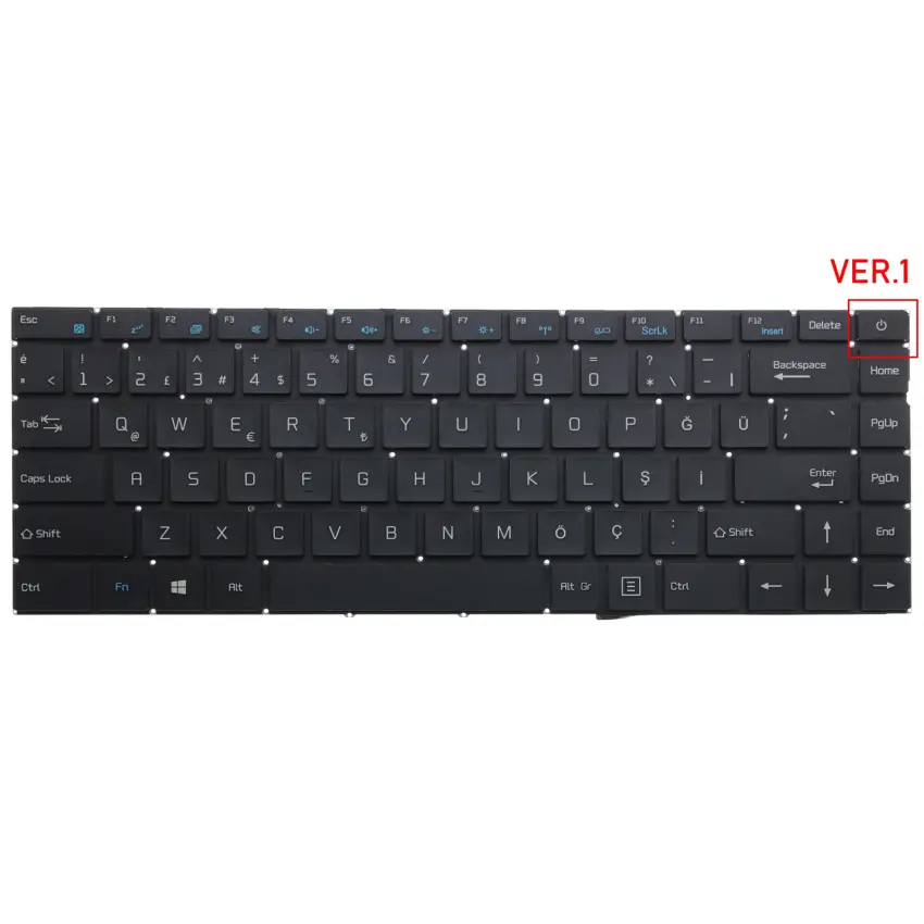 Casper Nirvana C350.6287-8U00X Klavye (Siyah TR)