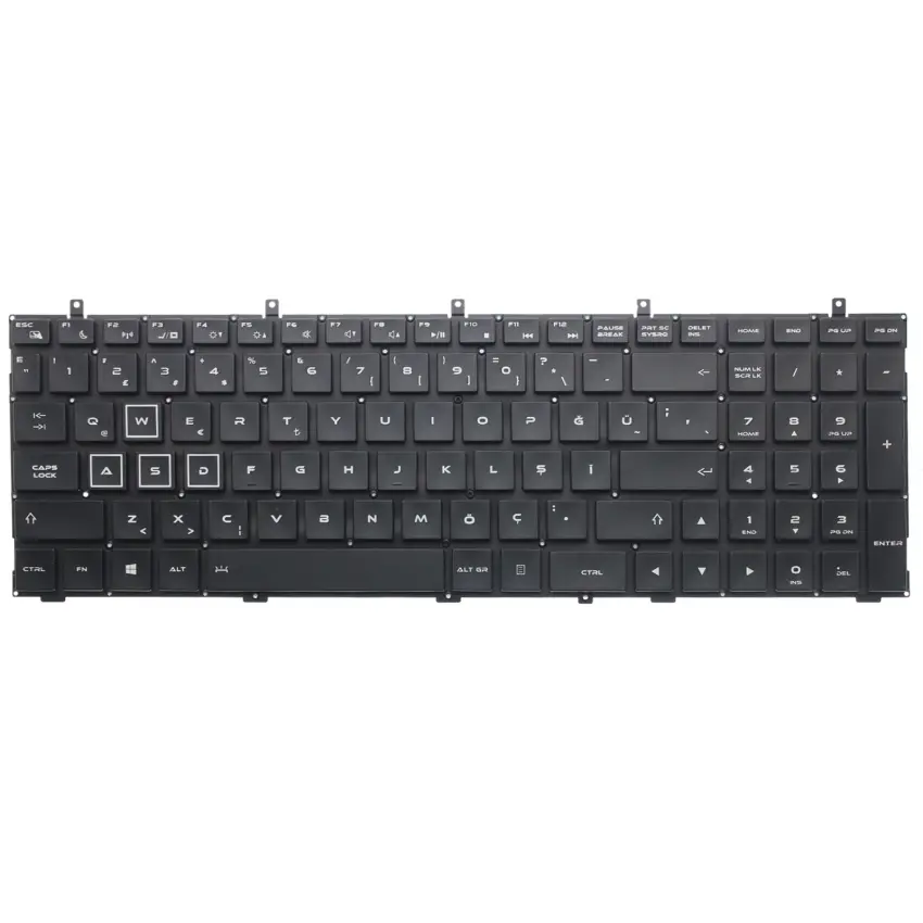 Casper Excalibur G850.8750-85G0X Klavye Işıklı (Siyah TR)
