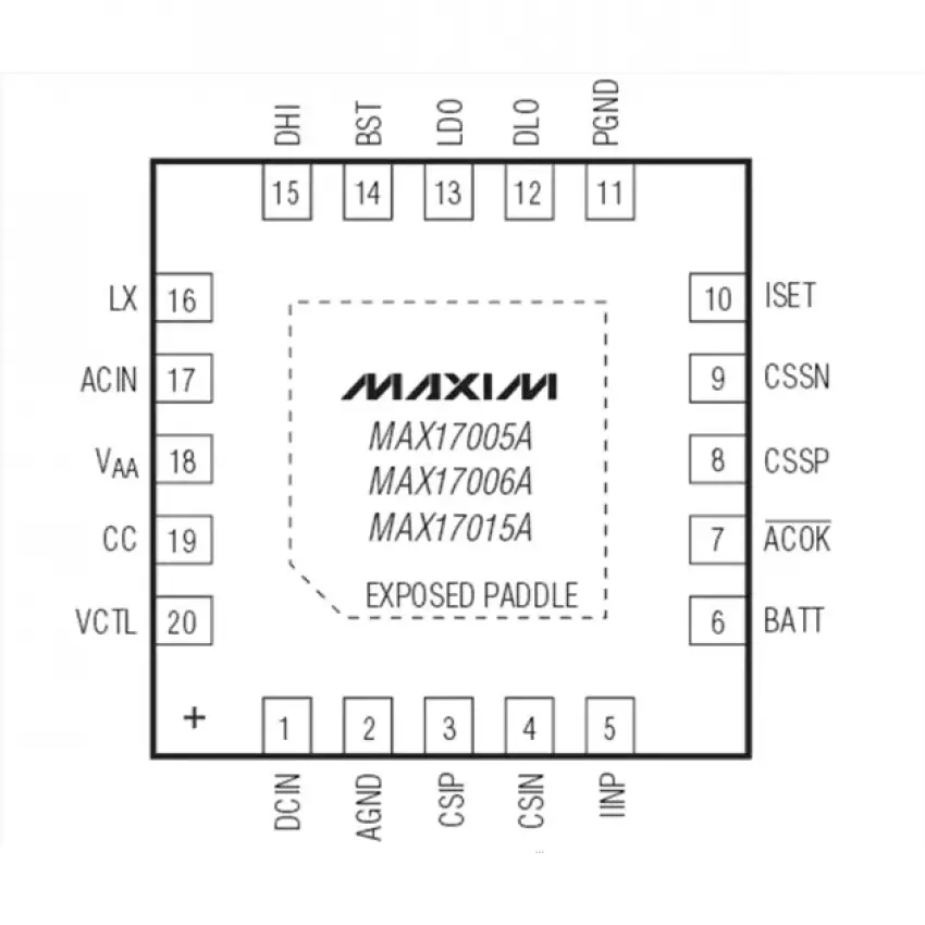 Maxim Max 17015A Notebook Entegre