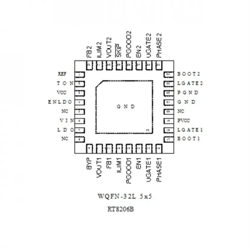 Richtek RT8206B Notebook Entegre