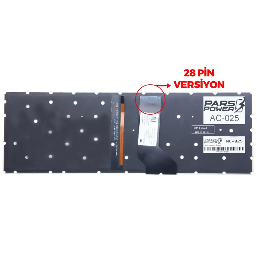 Acer Predator Helios 300 PH315-51 N17C1 Klavye Işıklı (Siyah TR)