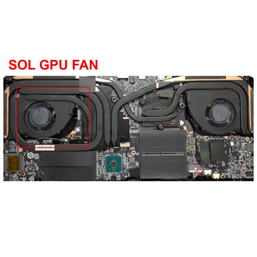 MSI Vector GP77 13VD Vga-Gpu Fan - Ekran Kartı Fanı