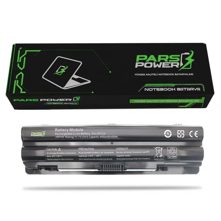 Dell XPS L401X, L501X, L502X, L701X, L702X Serisi Notebook Batarya - Pil (Pars Power)