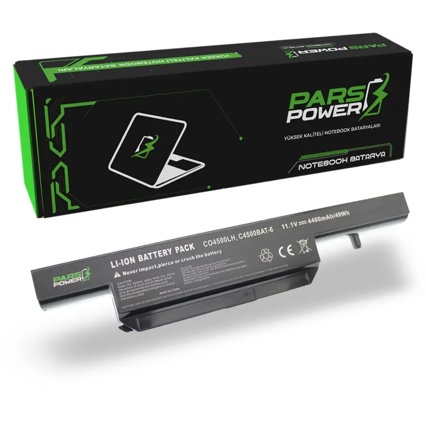 Exper 6-87-C480S-4P42, 6-87-C480S-4P43 Notebook Batarya - Pil (Pars Power)