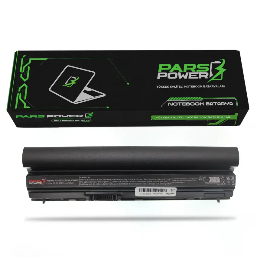 Dell Latitude 312-1239, 312-1241  Batarya - Pil (Pars Power)