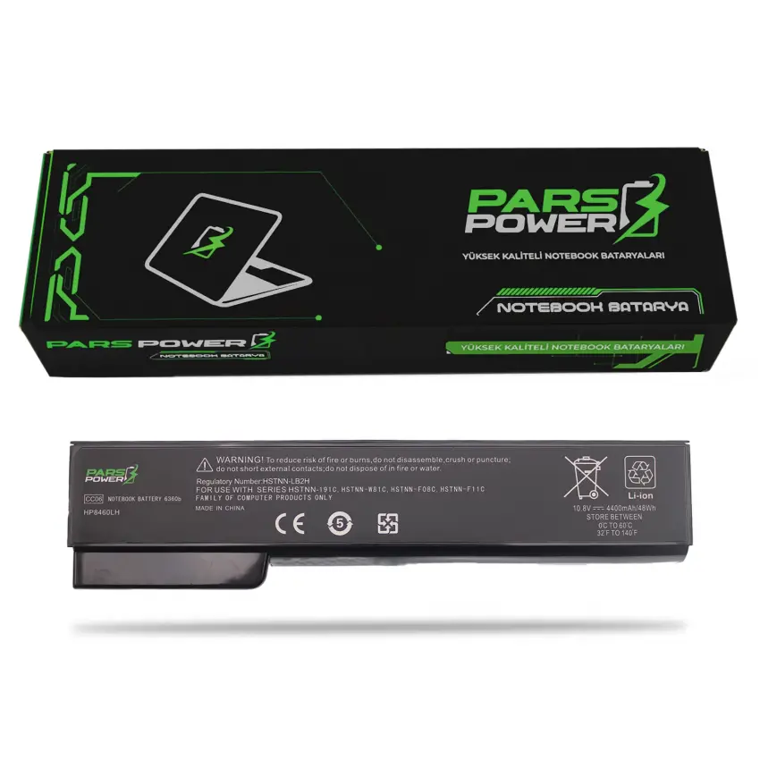 HP EliteBook 8570p H5E43EA, H5X34TR Notebook Batarya - Pil (Pars Power)