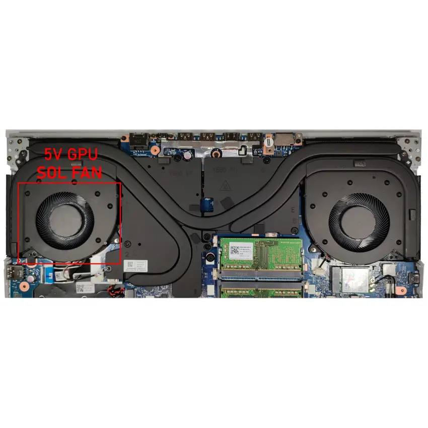 Lenovo Legion 5-15ARH05 Type 82B5 GPU Fan - Ekran Kartı Fanı