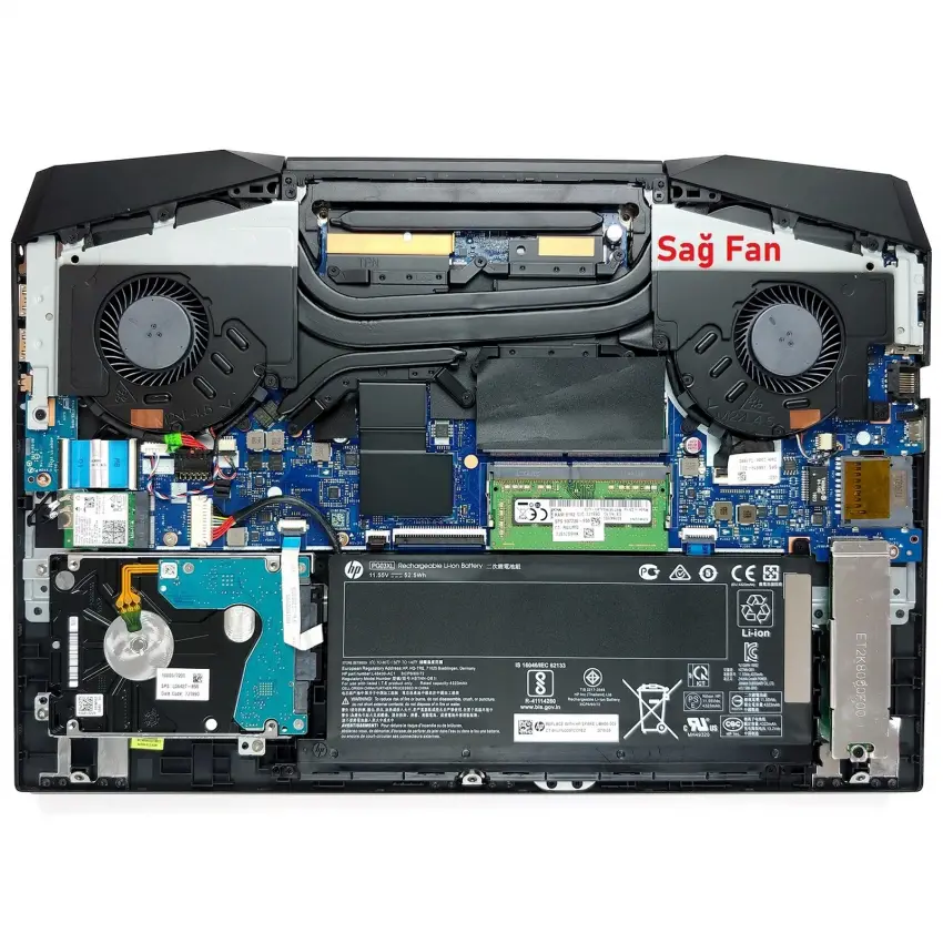 Hp Pavilion Gaming Dfs501105Pr0T Fkk9 Cpu Fan - İşlemci Fanı