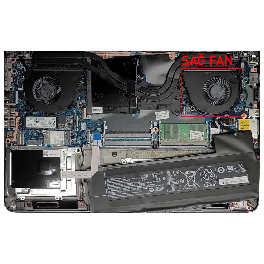 HP Zbook 15 G3, 15-G3 CPU Fan - İşlemci Fanı