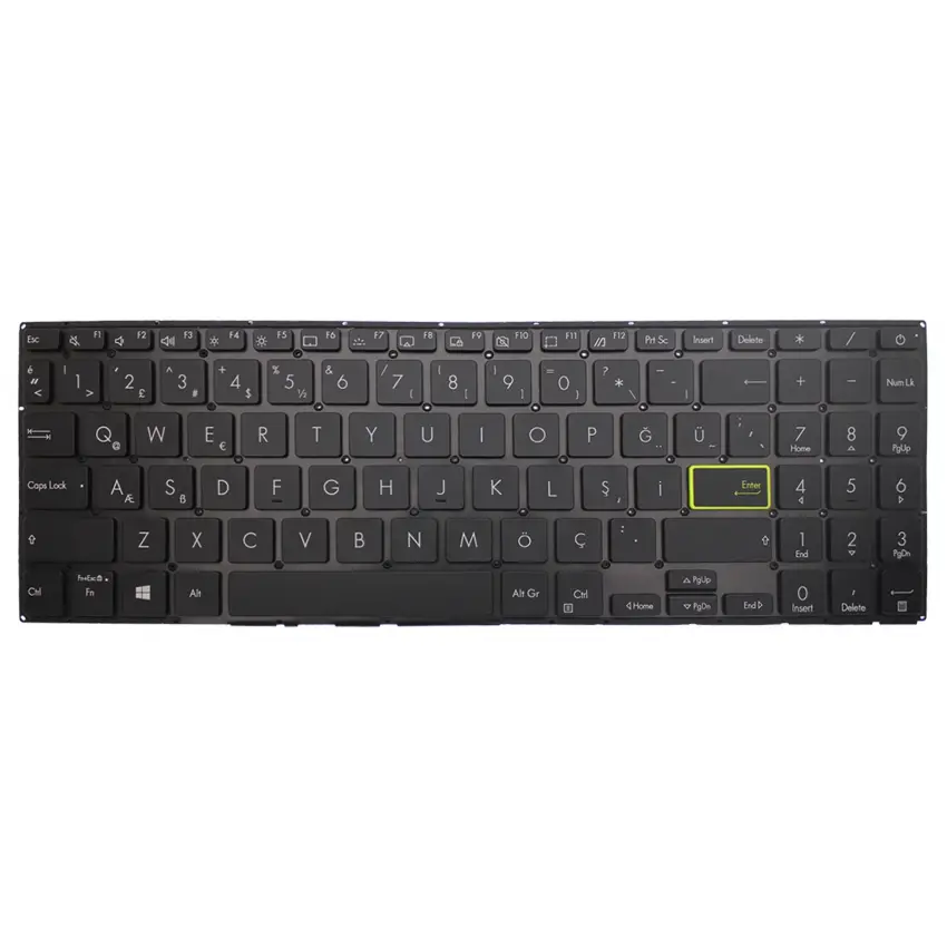Asus Rog Studio 15 PX513QC Klavye Işıklı (Siyah TR)