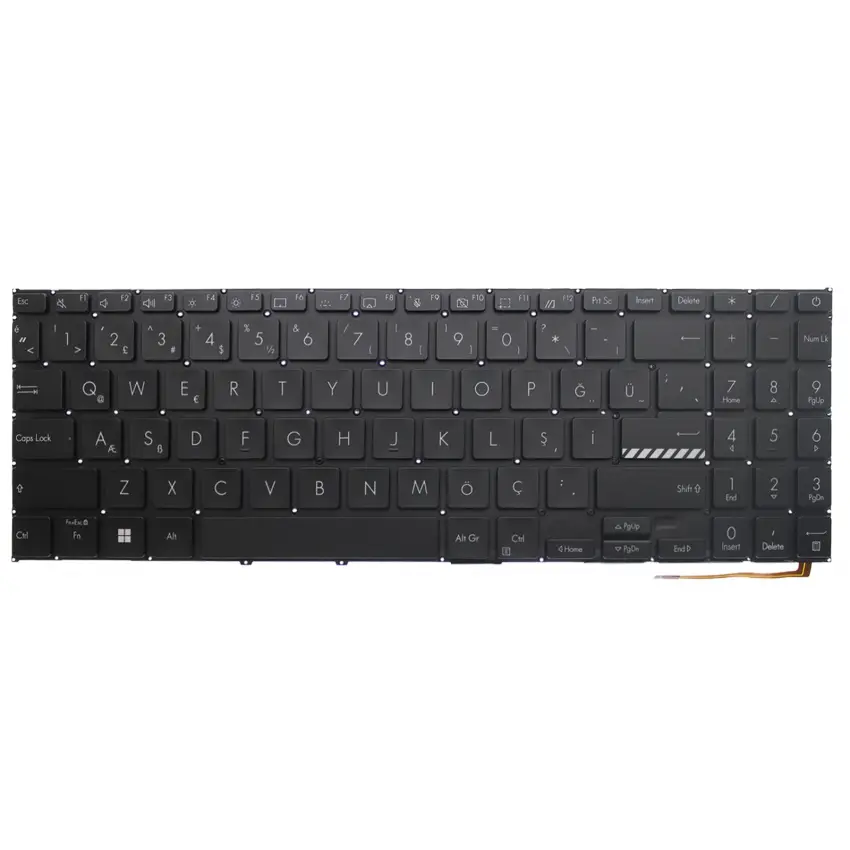 Asus ExpertBook B1 B1502CBA-BI Klavye Işıklı (Siyah TR)