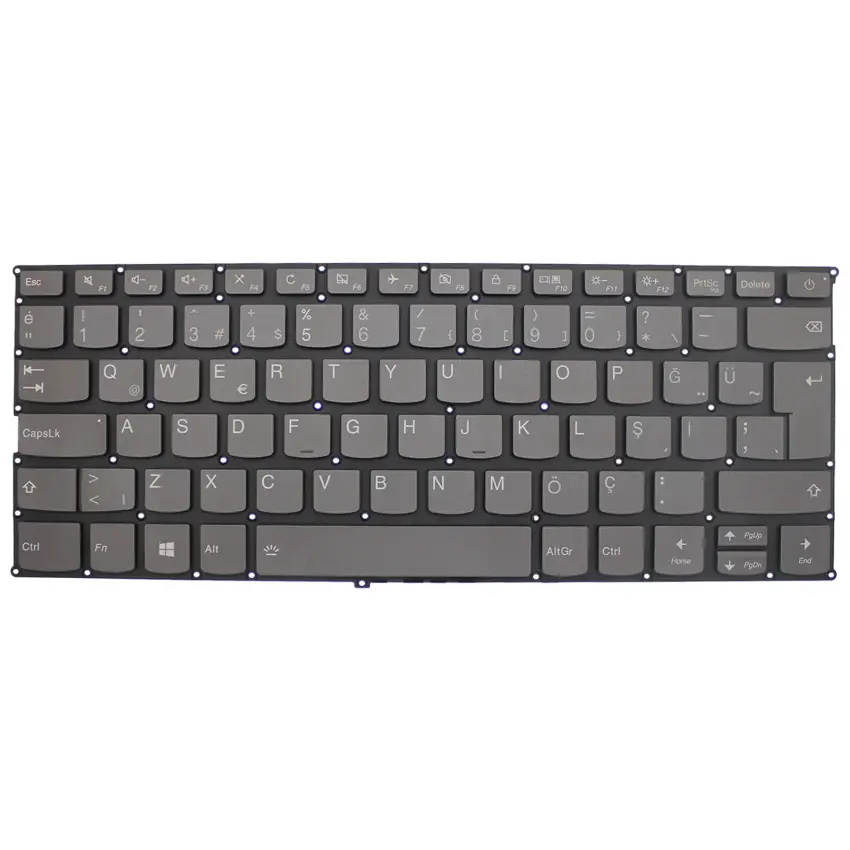 Lenovo ideaPad 720S-14IKB 81BD002ATX Notebook Klavye Işıklı (Füme TR)