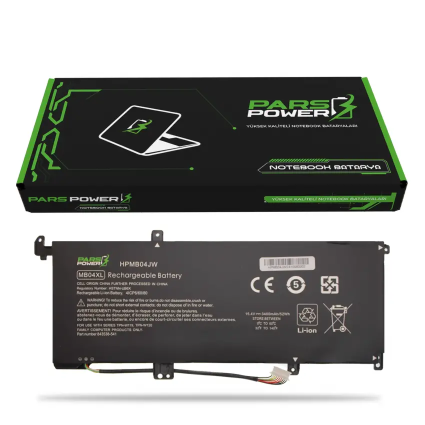Hp Envy x360 HSTNN-UB6X, 4ICP6/60/80, W2K44UA Batarya - Pil (Pars Power)