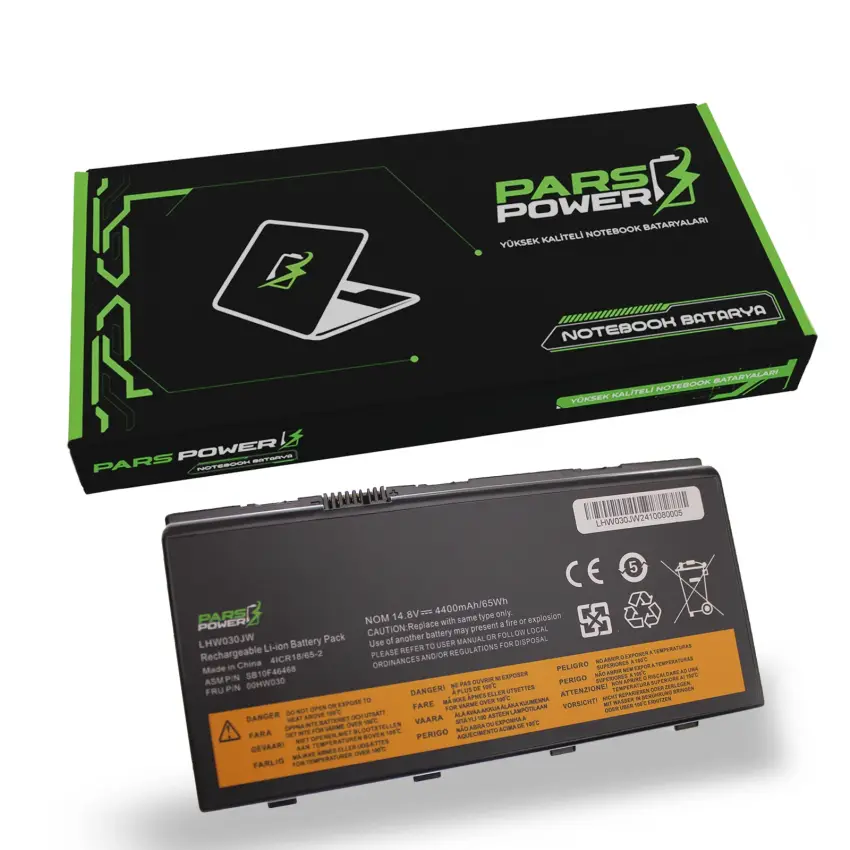 Lenovo ThinkPad P71 20HK, 20HL, 0FCD Batarya - Pil (Pars Power)