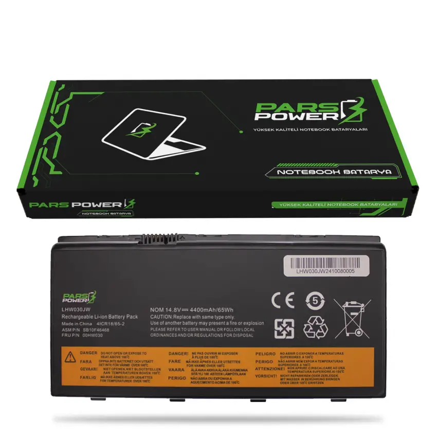 Lenovo ThinkPad P71 20HK, 20HL, 0FCD Batarya - Pil (Pars Power)