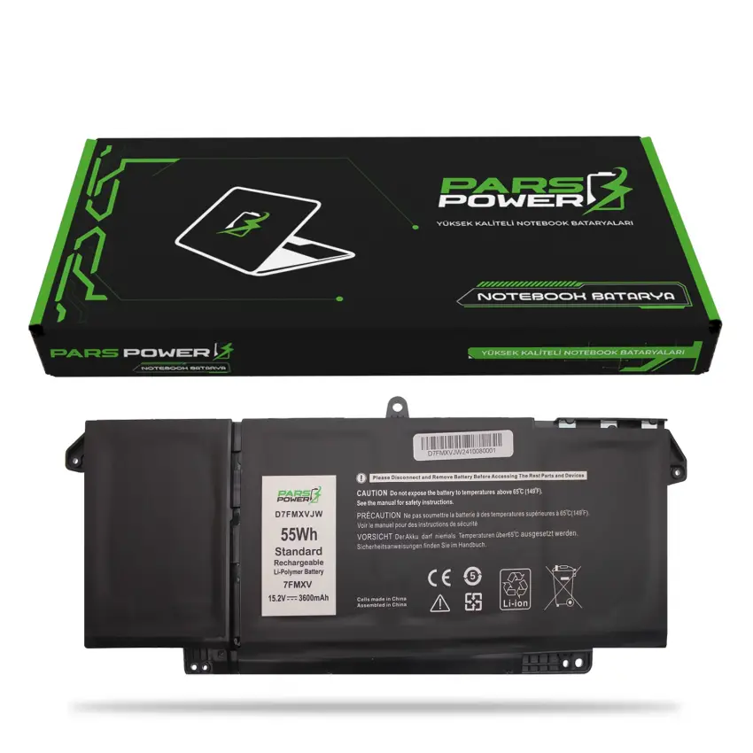 Dell Latitude 5320, 7FMXV Batarya - Pil (Pars Power)