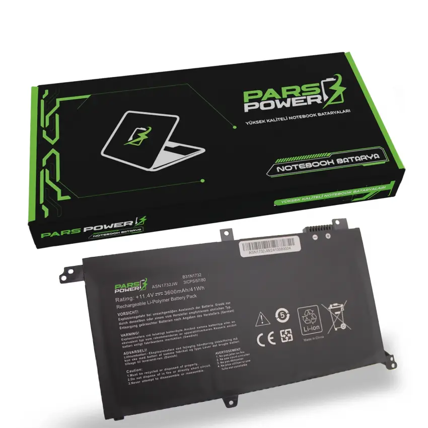 Asus VivoBook S14 S430, X430 Batarya - Pil (Pars Power)