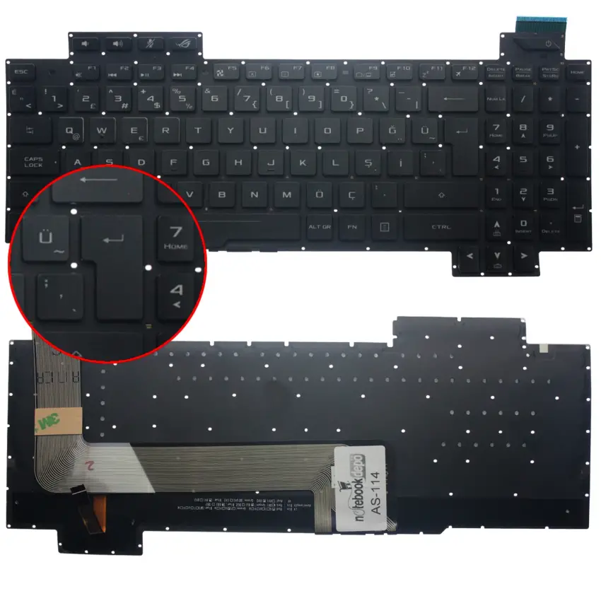 Asus Rog Strix 0KNB0-661BUS00 Klavye Işıklı (Siyah TR)