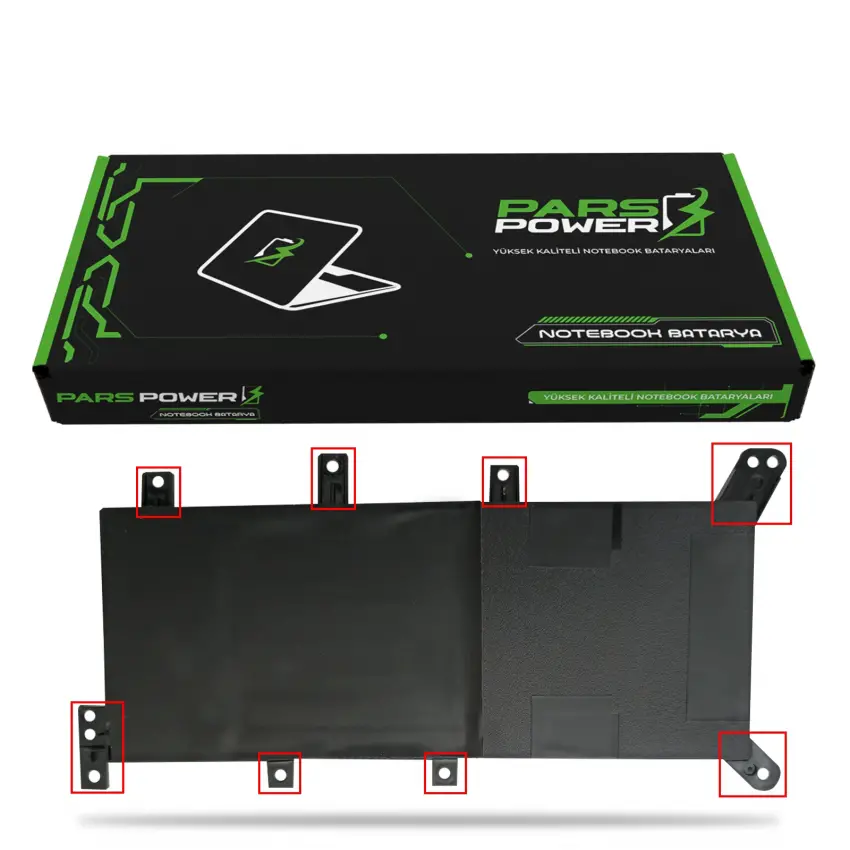 Asus X554LD-XO598D, X555YI-XO138T Notebook Batarya - Pil (Pars Power)