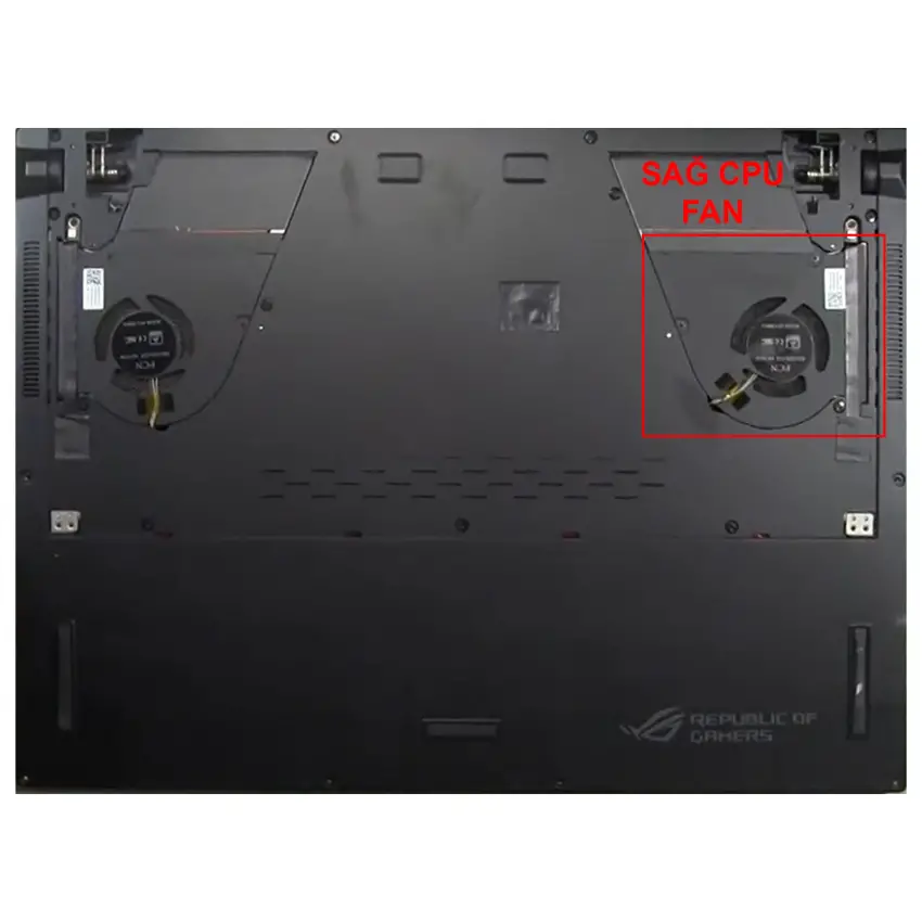 Asus Rog Zephyrus S GX531, GX531G CPU Fan - İşlemci Fanı