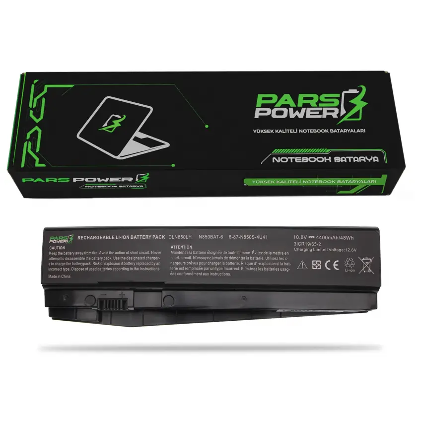 Clevo N85x, N86x, N87x Batarya - Pil (Pars Power)