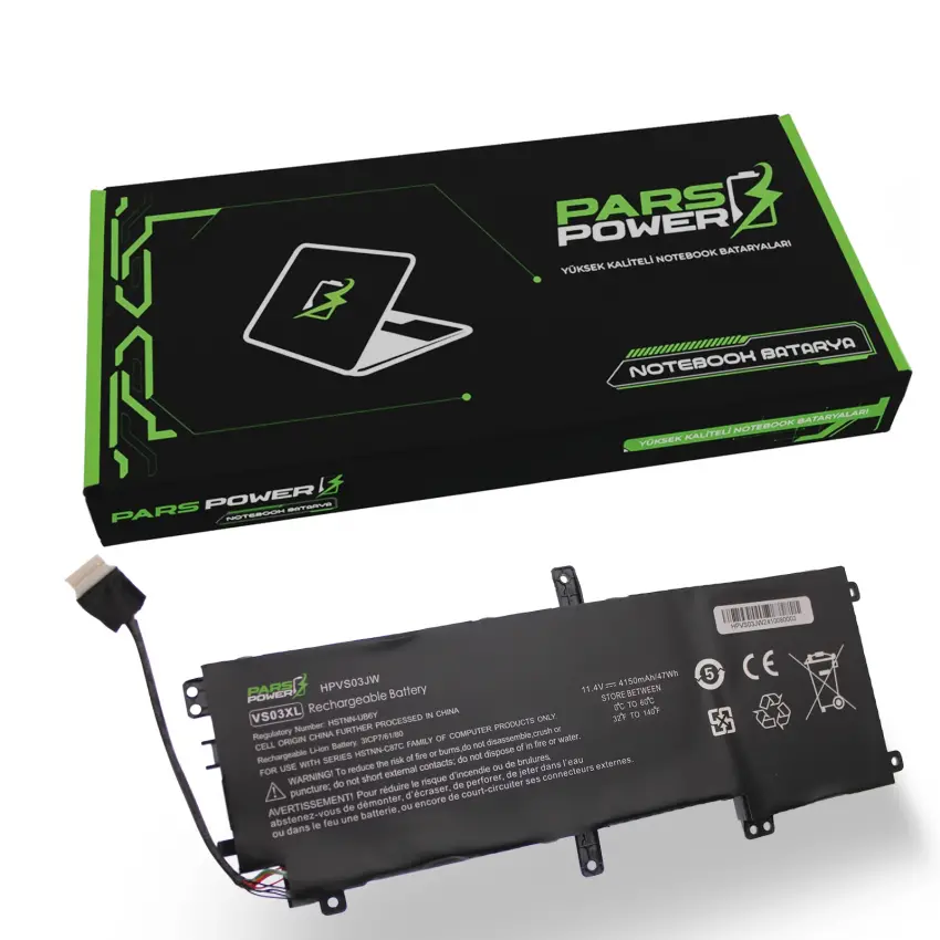 Hp Envy HSTNN-UB6Y, TPN-I125 Batarya - Pil (Pars Power)