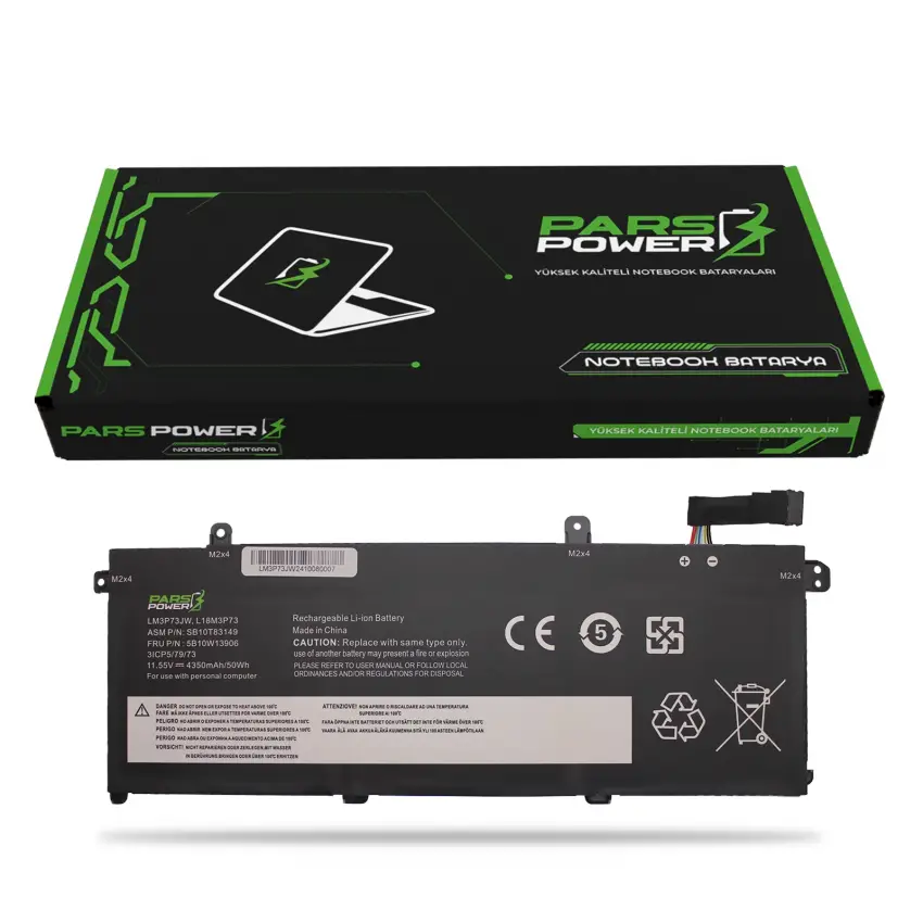 Lenovo ThinkPad L18C3P71, L18C3P72 Batarya - Pil (Pars Power)
