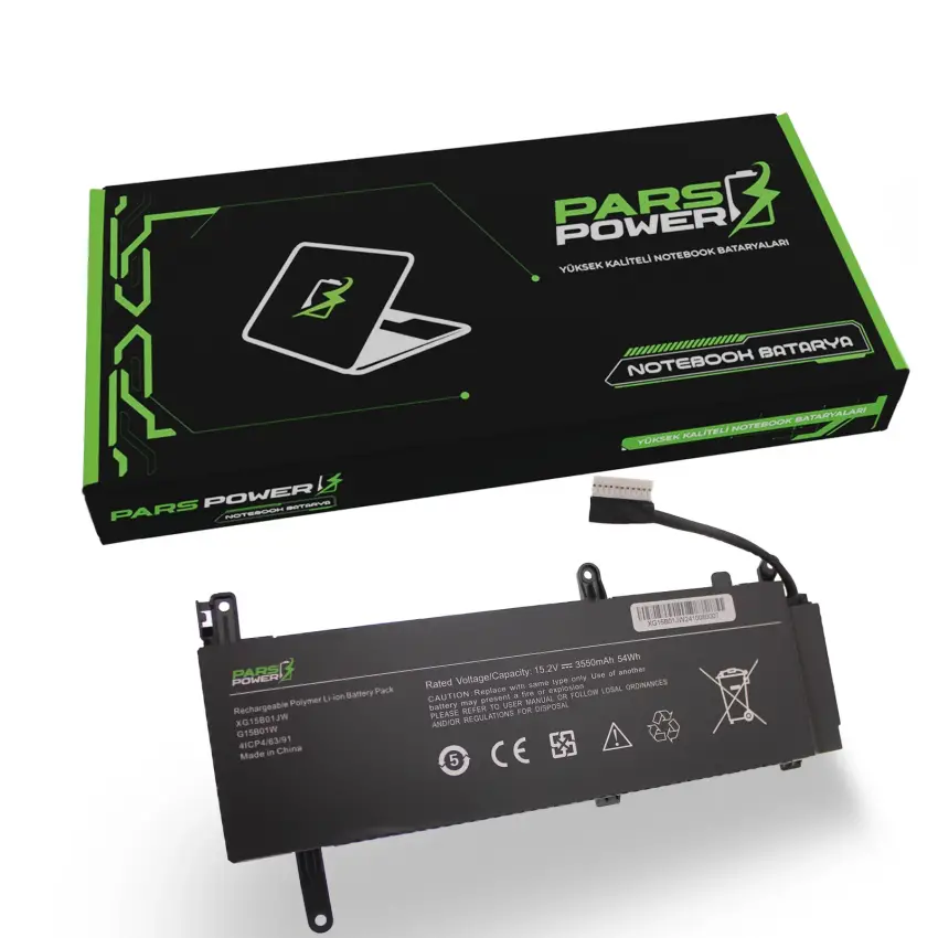 Xiaomi Mi Gaming Laptop 15.6 (GB 31241-2014) Batarya - Pil (Pars Power)