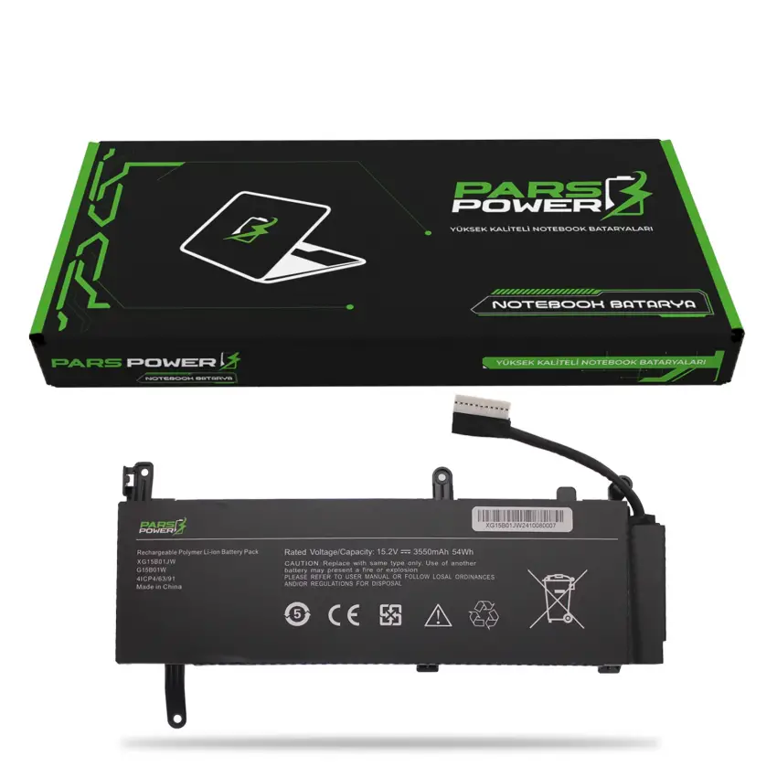 Xiaomi Mi Gaming Laptop 15.6 (GB 31241-2014) Batarya - Pil (Pars Power)